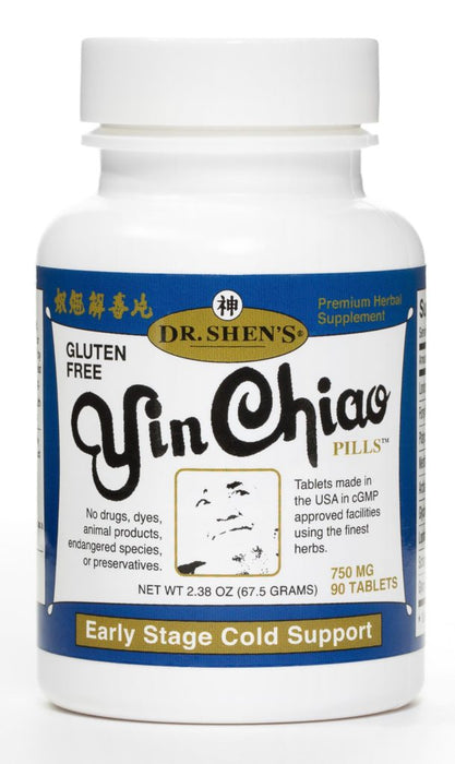 bottle of Dr. Shen's Yin Chiao pills