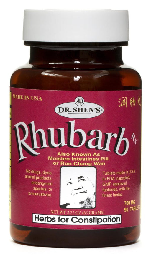 bottle of Dr. Shen's Rhubarb: Herbs for Constipation