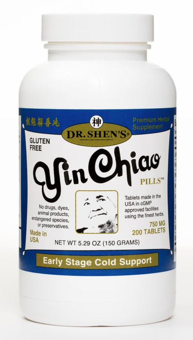 bottle of Dr. Shen's Yin Chiao pills