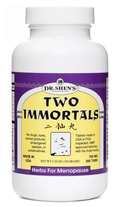 bottle of Dr. Shen's Two Immortals pills