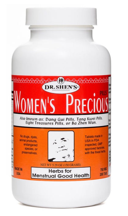 bottle of Dr. Shen's Women's Previous Pills for Menstrual Good Health